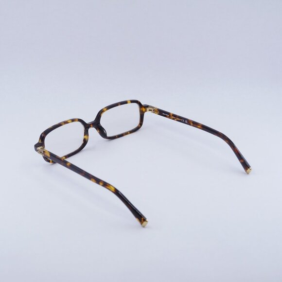 Miu Miu MU11ZS 14L08N Sunglasses Havana Rectangle Frame, Blue light Block Lenses main image 8